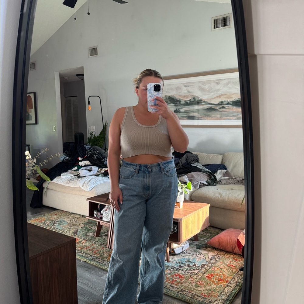 Madewell Waffle Tank - size Medium, perfect condition